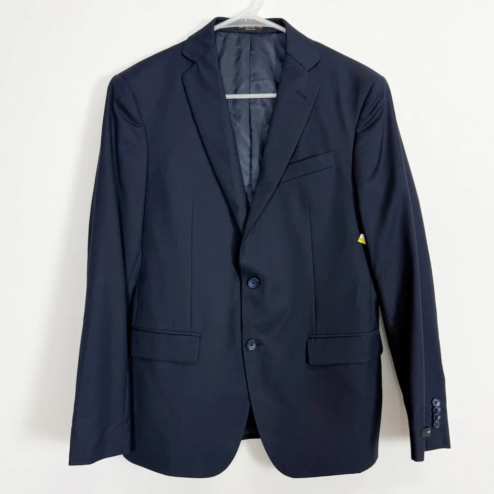 John Varvatos Bedford Sport Coat Blazer Jacket Mens 38S Blue Wool NWOT NEW